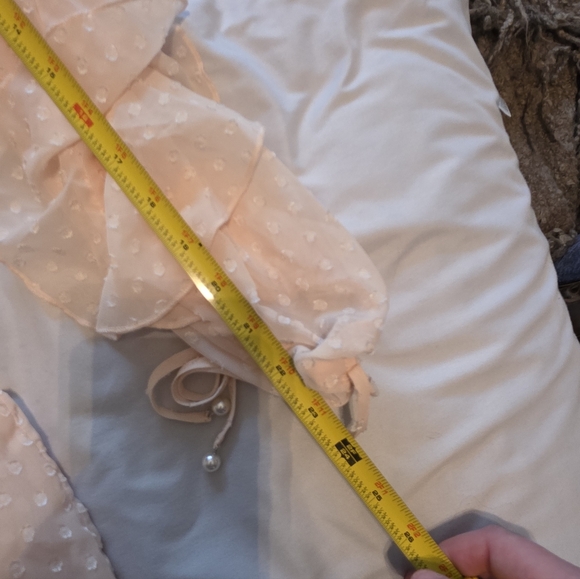 Tularosa New Pink Pearl Accent Dress Size S - Picture 12 of 14